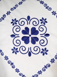 Povlak „Ornament modrý“ 35 × 35 cm
